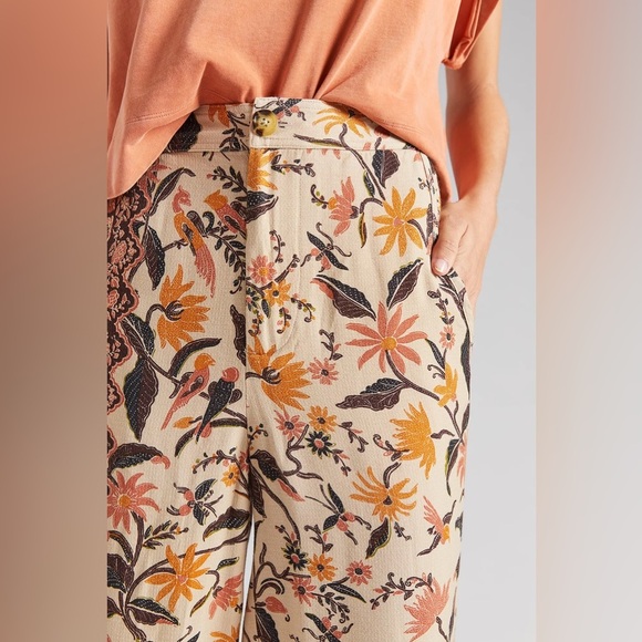 NWT Anthropologie Smocked Balloon-Leg Pants - Picture 2 of 4